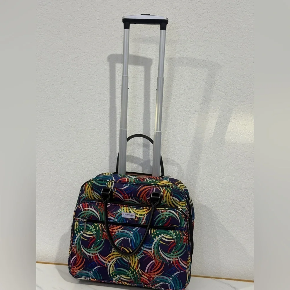 Chocolat‎ New York Blu Colorful Swirl Laptop Bag